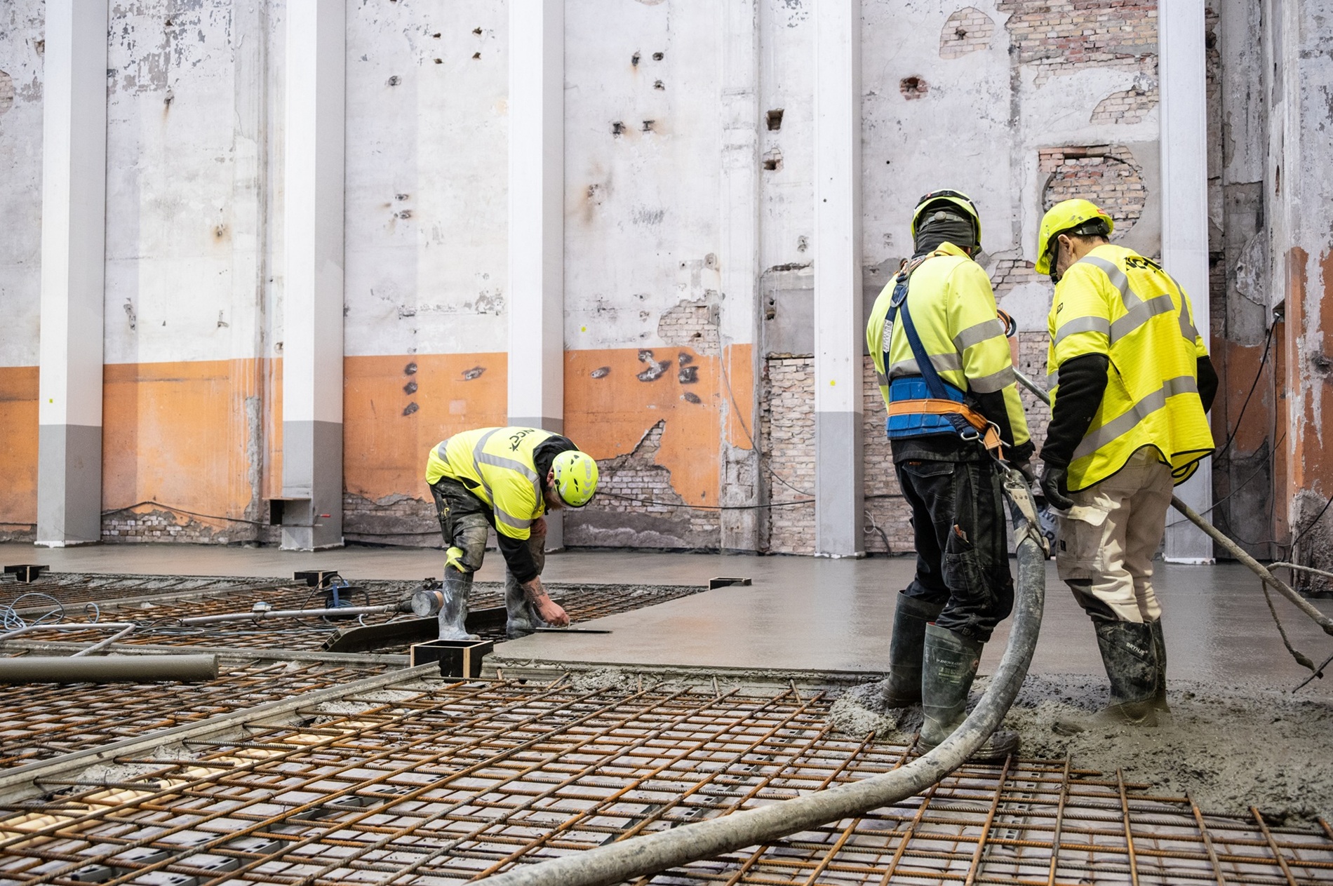 Spritten_Beton støbes