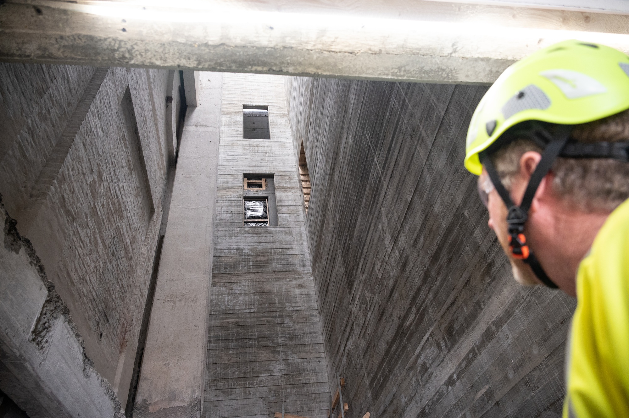 Spritten_støbt betonkerne